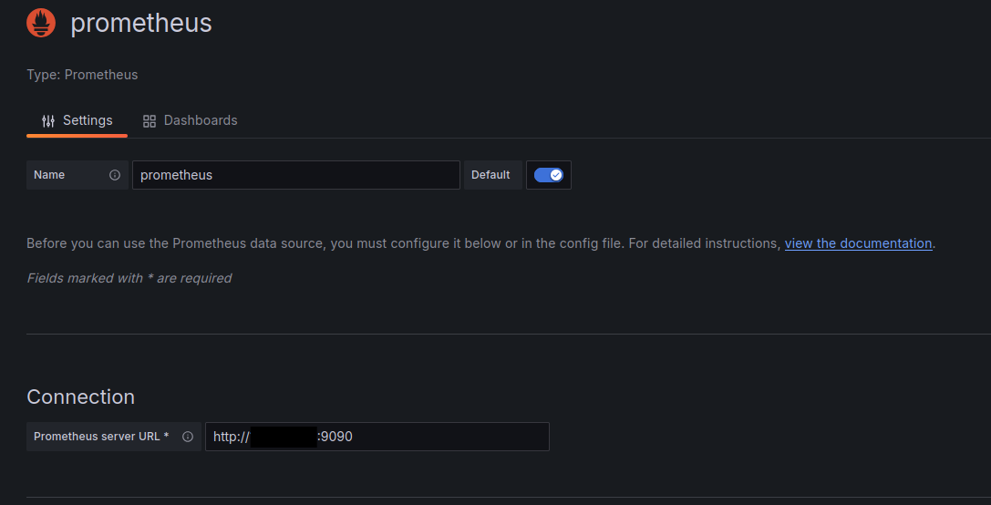 grafana prometheus config